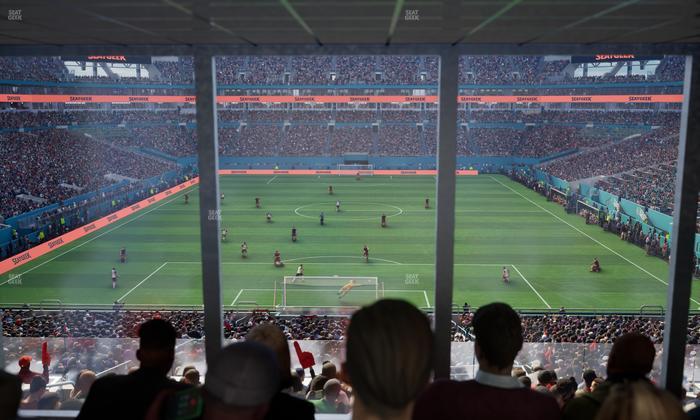 Hard Rock Stadium - Section West Endzone Club Seat View