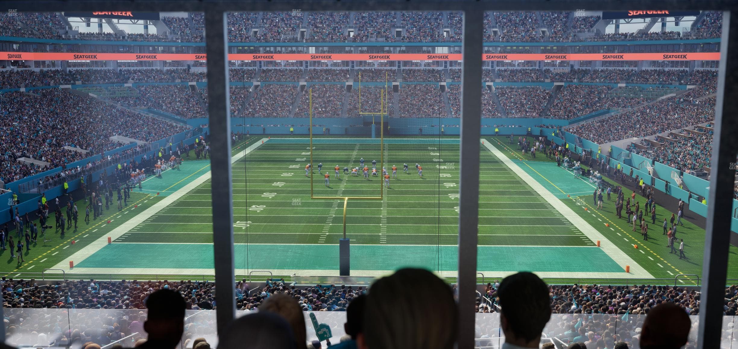 Hard Rock Stadium - Section West Endzone Club Seat View
