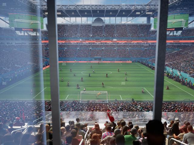 Hard Rock Stadium - Section West Endzone Club Seat View Hard Rock Stadium - Section West Endzone Club Seat View