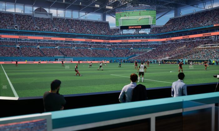 Hard Rock Stadium - Section West Field Club Seat View