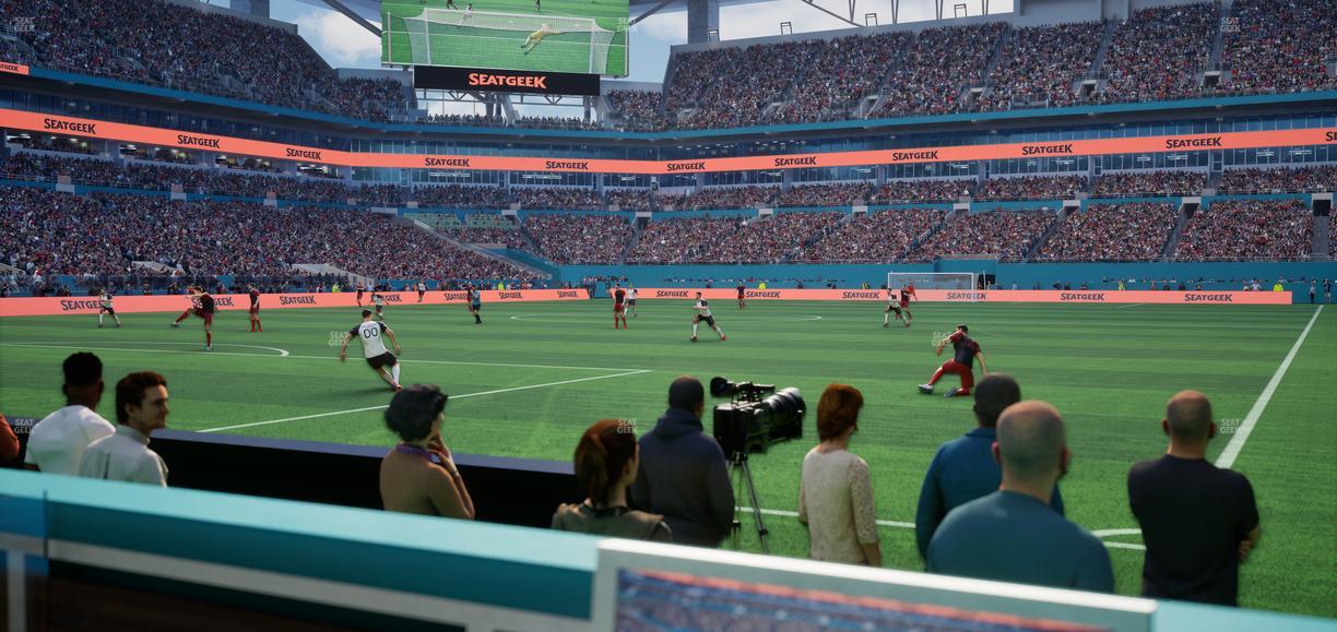 Hard Rock Stadium - Section West Field Club Seat View