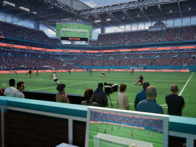 Hard Rock Stadium - Section West Field Club Seat View