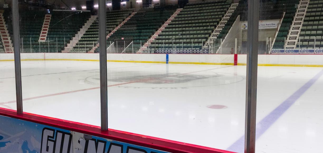Harding Mazzotti Arena - Section Ice Box Seat View
