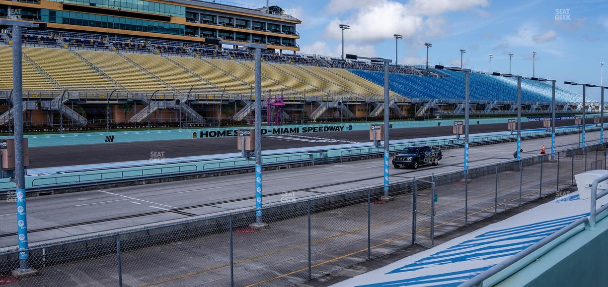 Homestead-Miami Speedway - Section Pit Road Cabana 11 Seat View