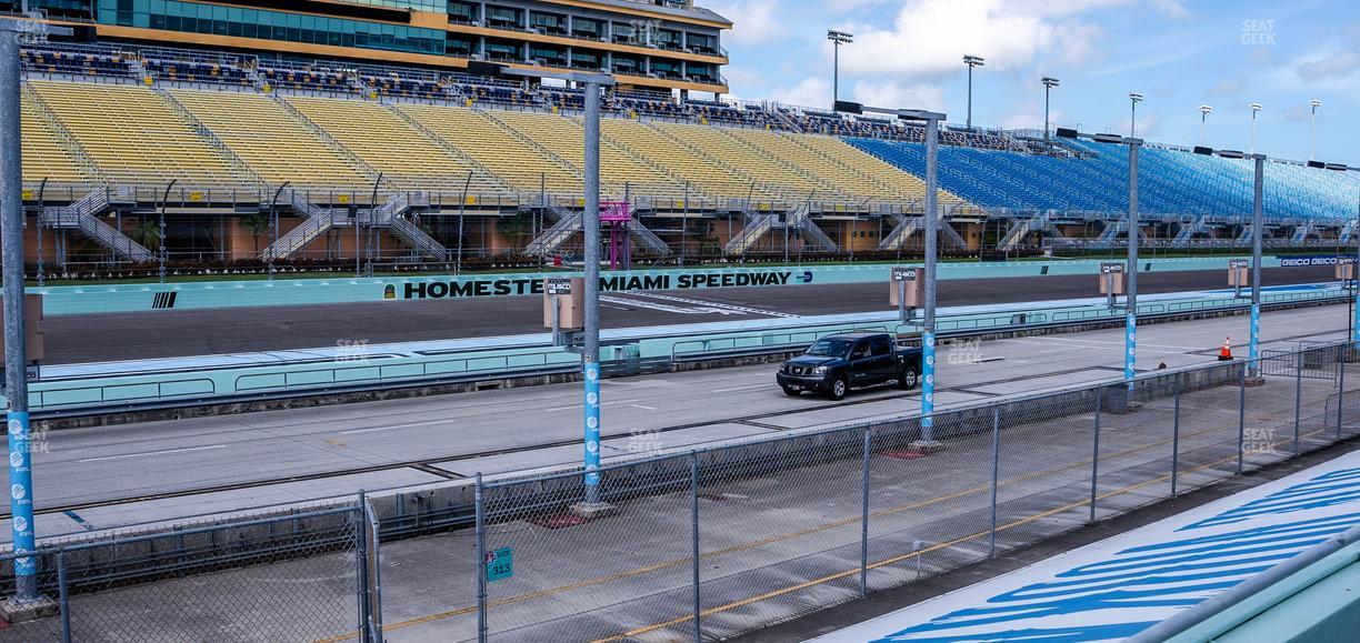 Homestead-Miami Speedway - Section Pit Road Cabana 12 Seat View