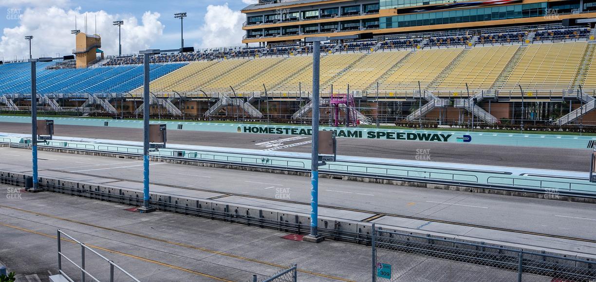 Homestead-Miami Speedway - Section Pit Road Cabana 16 Seat View