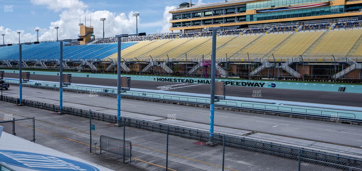 Homestead-Miami Speedway - Section Pit Road Cabana 17 Seat View