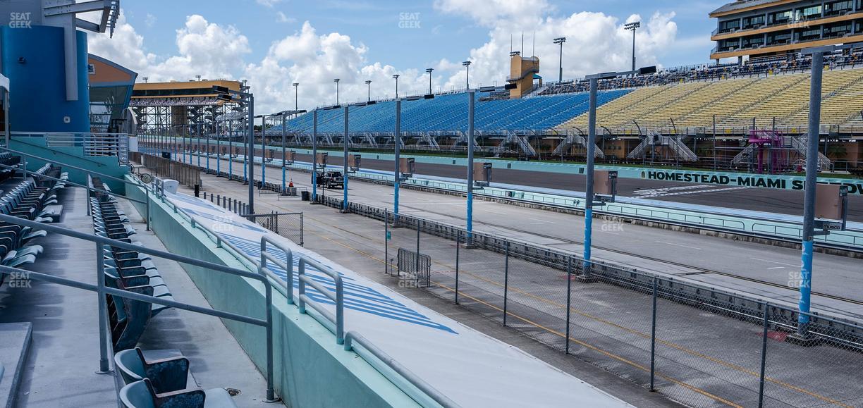 Homestead-Miami Speedway - Section Pit Road Cabana 18 Seat View
