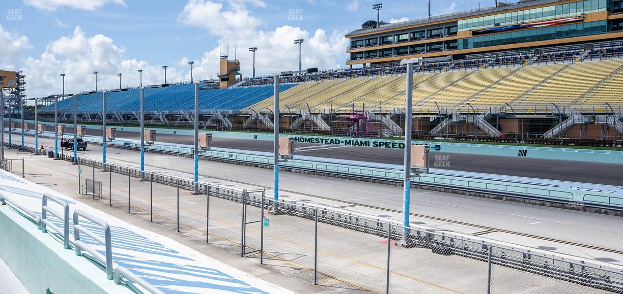 Homestead-Miami Speedway - Section Pit Road Cabana 19 Seat View