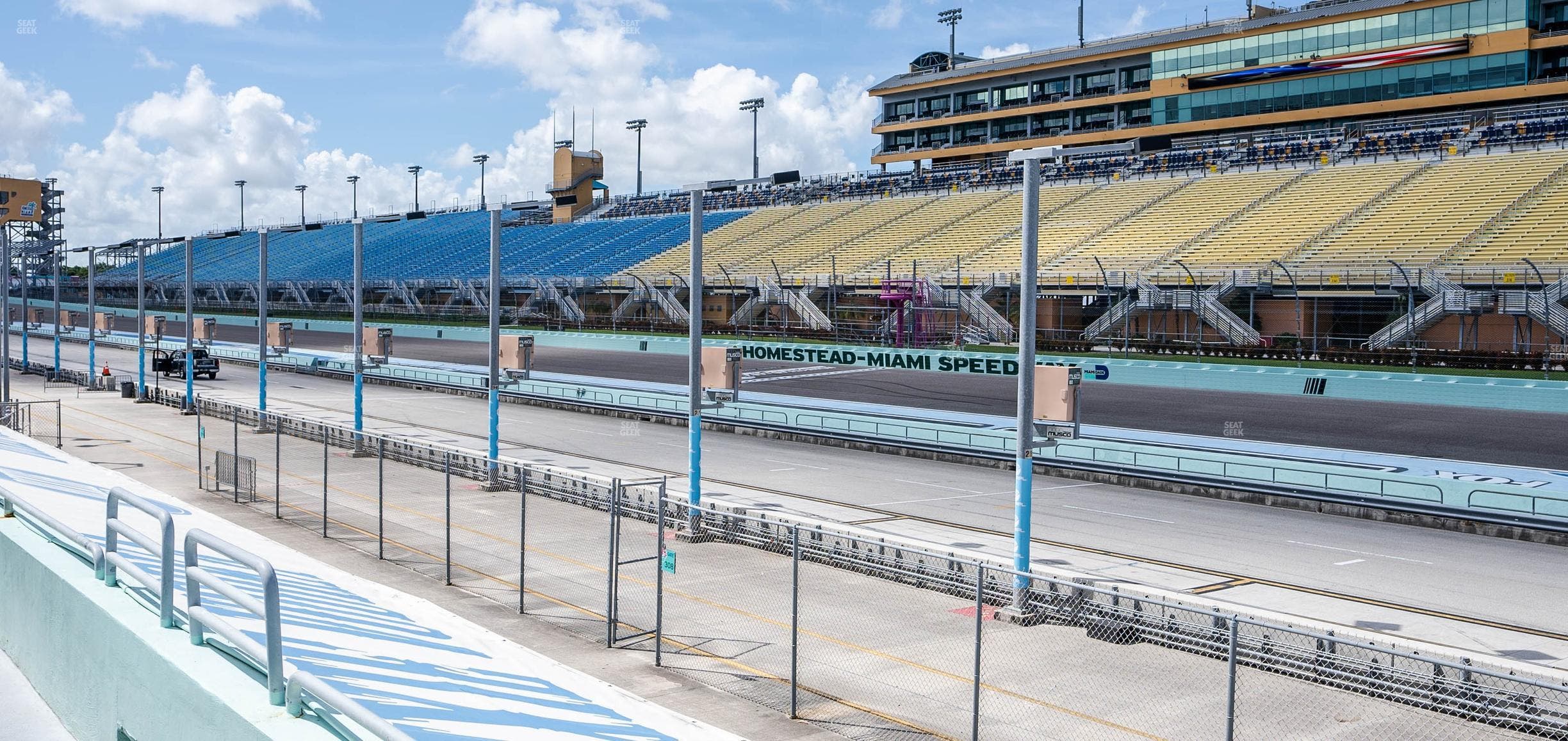 Homestead-Miami Speedway - Section Pit Road Cabana 19 Seat View