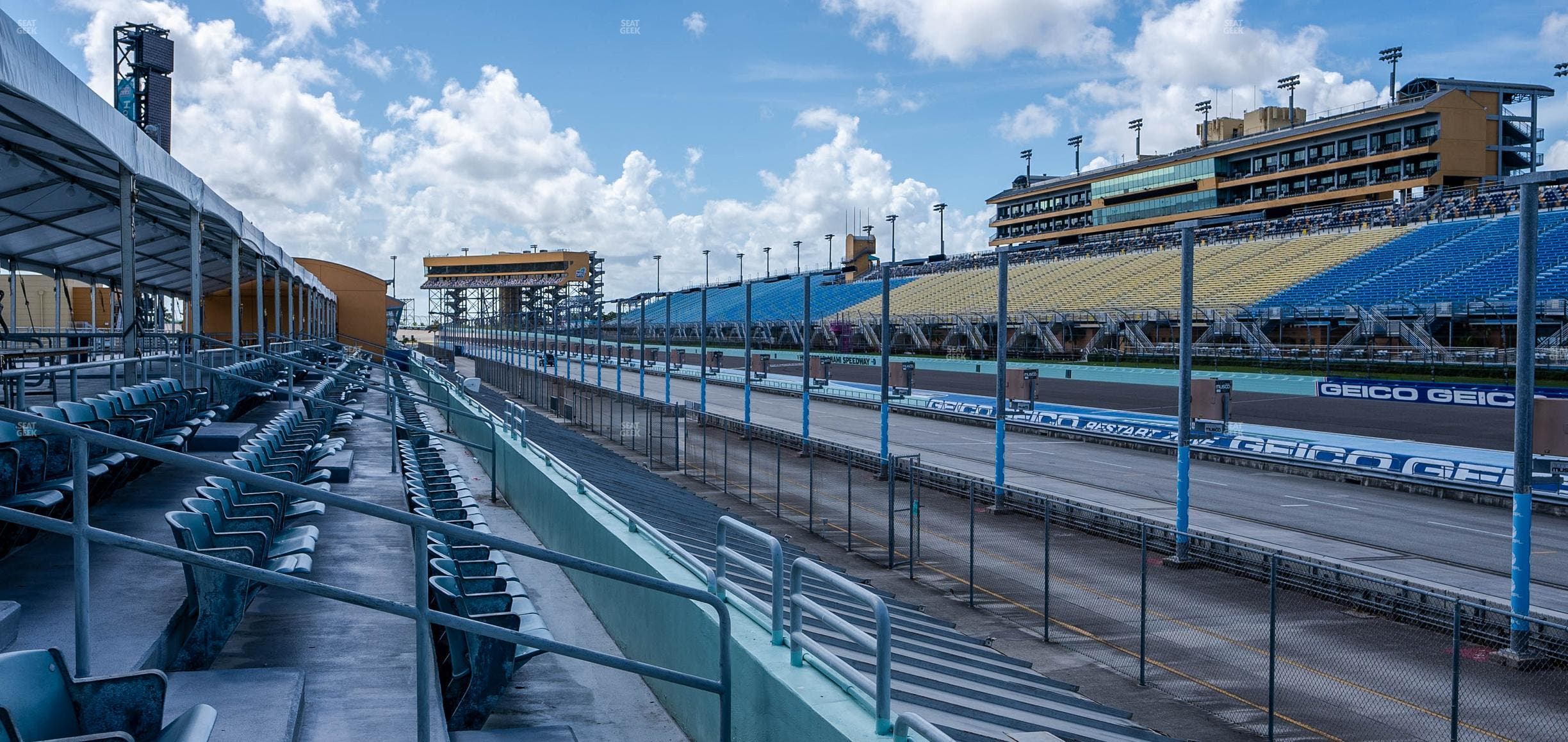 Homestead-Miami Speedway - Section Pit Road Cabana 29 Seat View