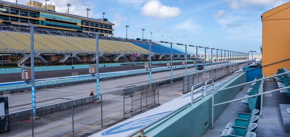 Homestead-Miami Speedway - Section Pit Road Cabana 7 Seat View
