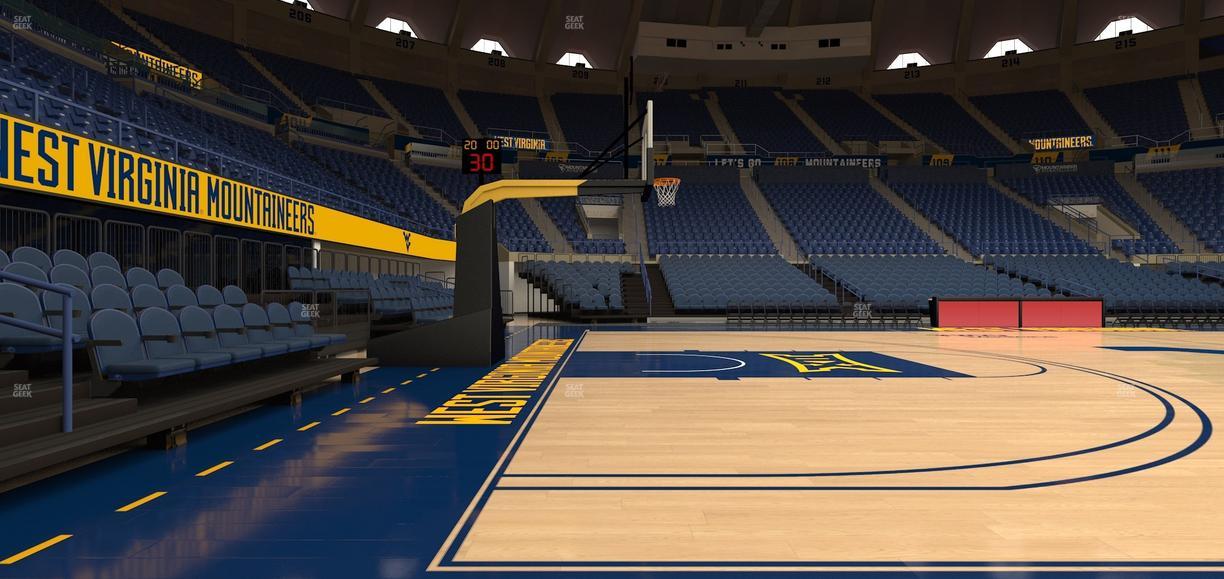 Hope Coliseum - Section Courtside Seating Seat View