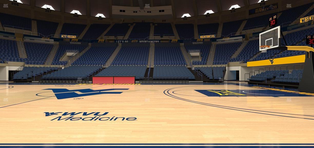 Hope Coliseum - Section Courtside Seating Seat View