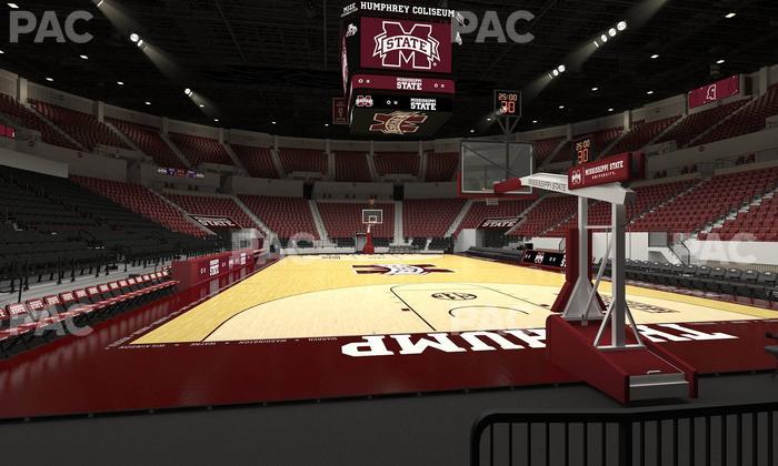 Humphrey Coliseum - Section 102 Seat View