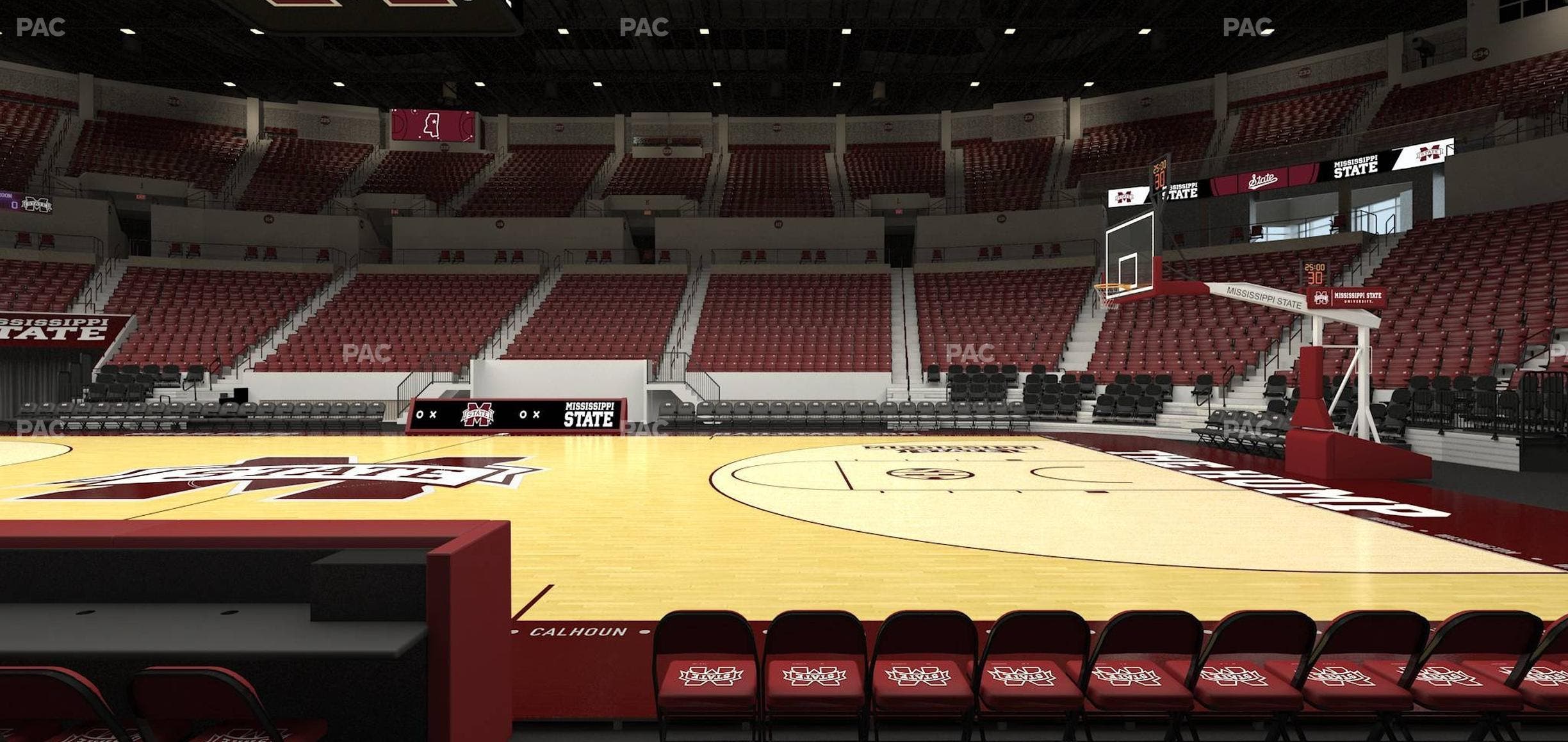 Humphrey Coliseum - Section Club 105 Seat View