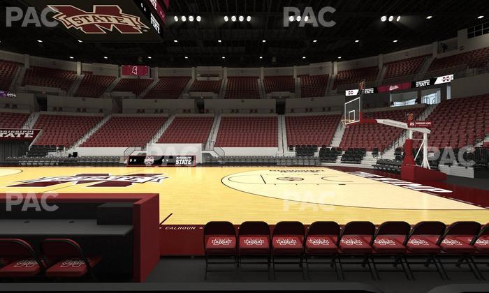 Humphrey Coliseum - Section Club 105 Seat View