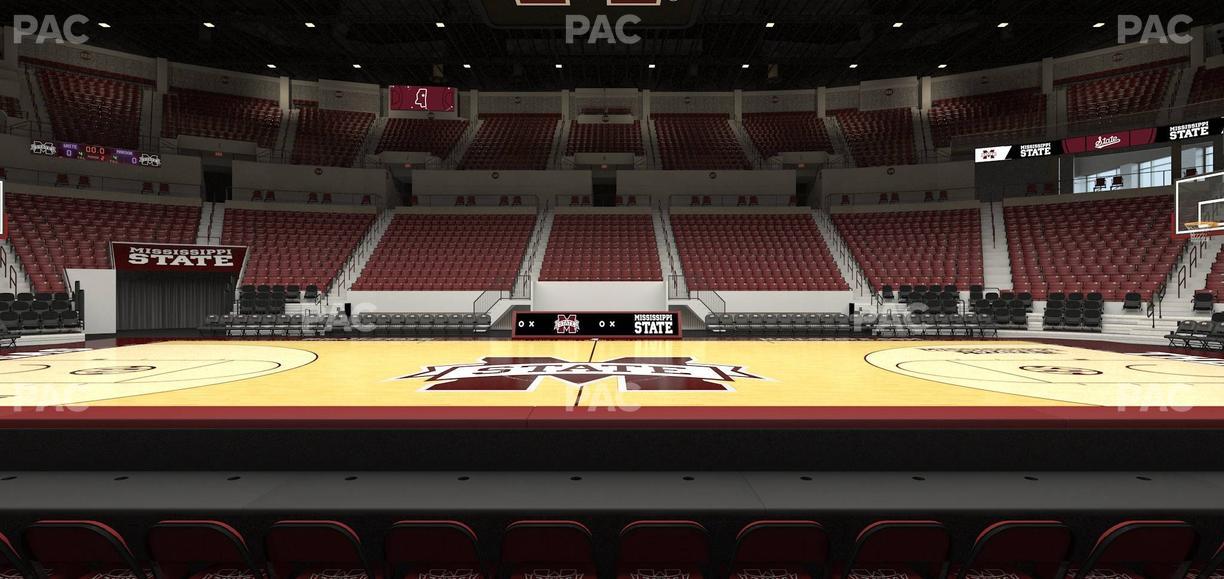 Humphrey Coliseum - Section Club 106 Seat View