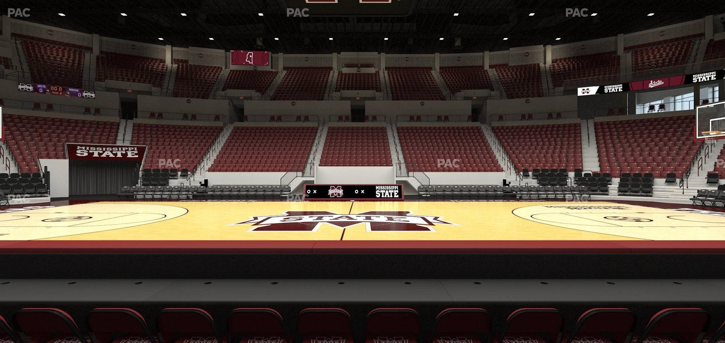 Humphrey Coliseum - Section Club 106 Seat View