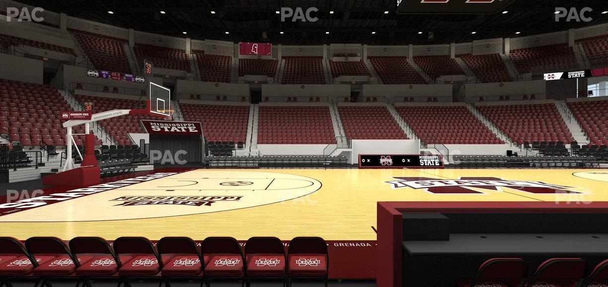 Humphrey Coliseum - Section Club 107 Seat View