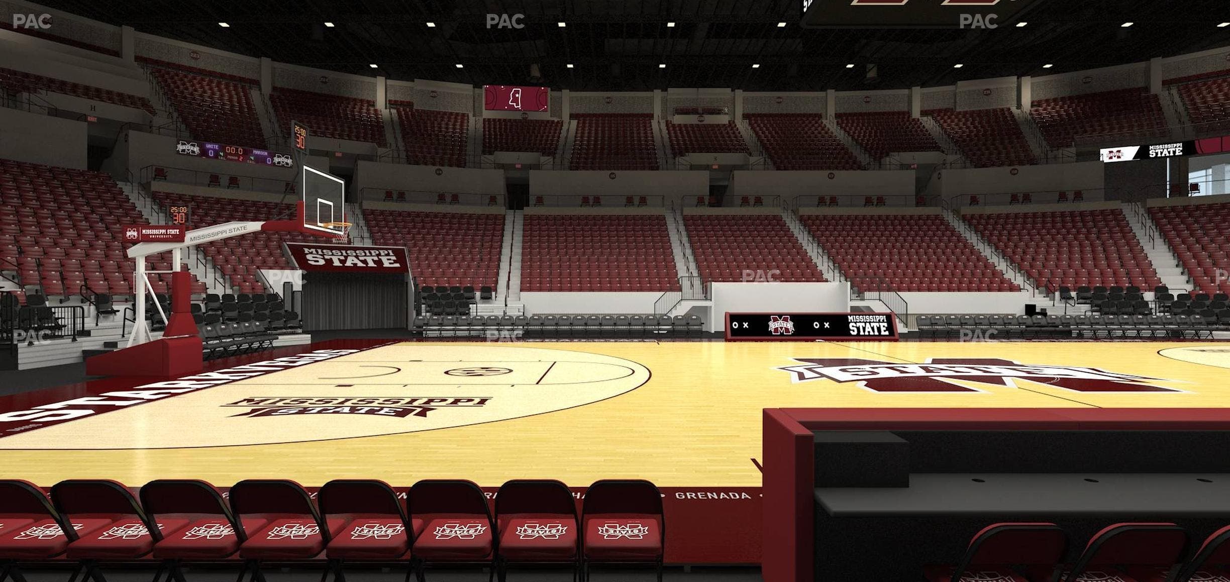 Humphrey Coliseum - Section Club 107 Seat View