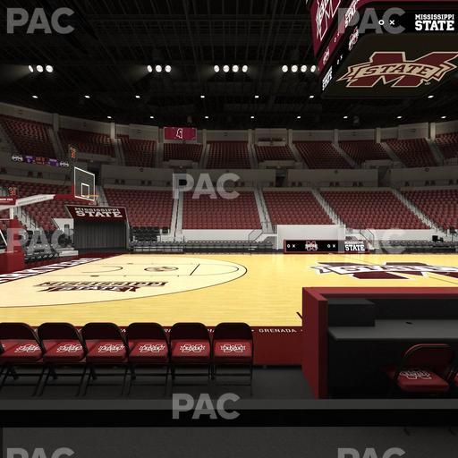 Humphrey Coliseum - Section Club 107 Seat View