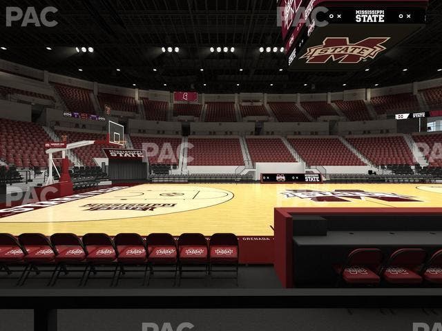 Humphrey Coliseum - Section Club 107 Seat View
