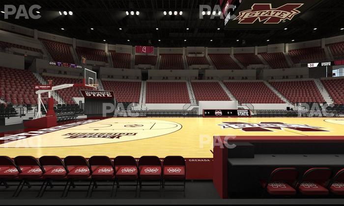 Humphrey Coliseum - Section Club 107 Seat View