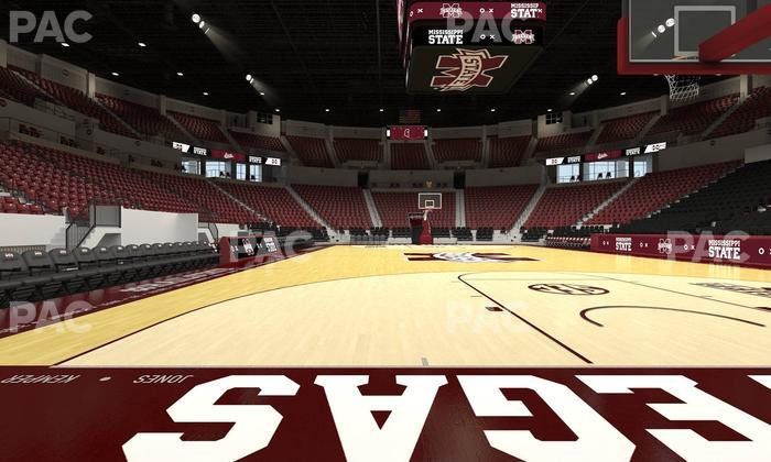 Humphrey Coliseum - Section Courtside 110 Seat View