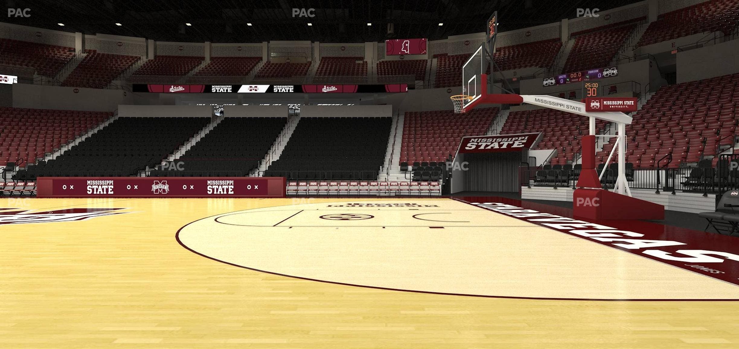 Humphrey Coliseum - Section Courtside 115 Seat View