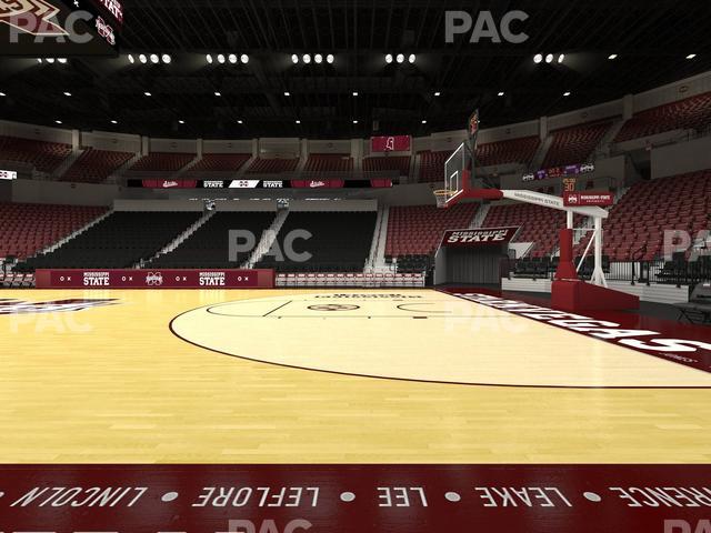 Humphrey Coliseum - Section Courtside 115 Seat View Humphrey Coliseum - Section Courtside 115 Seat View