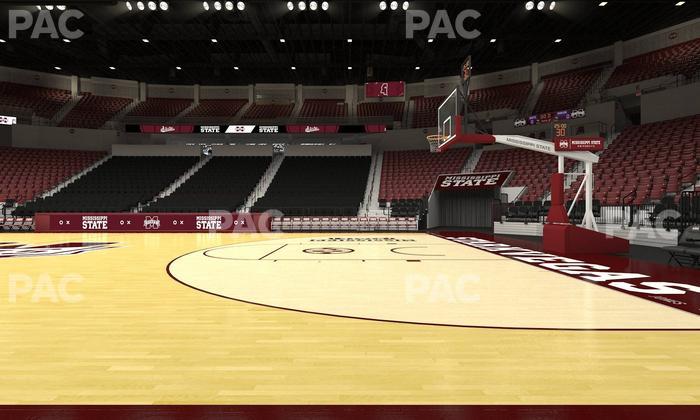 Humphrey Coliseum - Section Courtside 115 Seat View