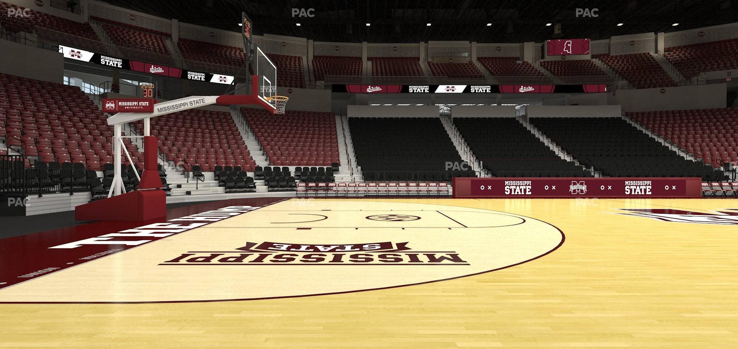 Humphrey Coliseum - Section Courtside 117 Seat View
