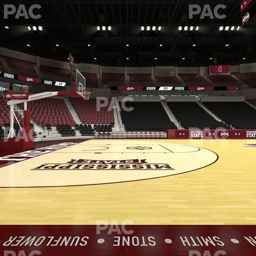 Humphrey Coliseum - Section Courtside 117 Seat View