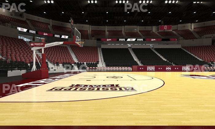 Humphrey Coliseum - Section Courtside 117 Seat View