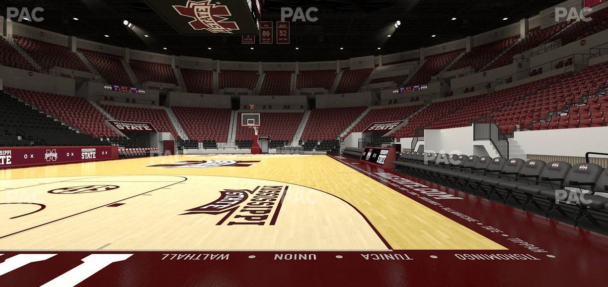 Humphrey Coliseum - Section Courtside 120 Seat View