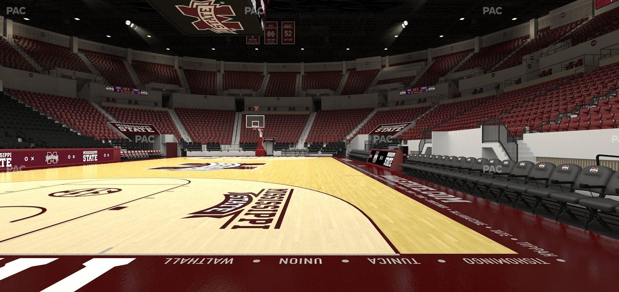 Humphrey Coliseum - Section Courtside 120 Seat View