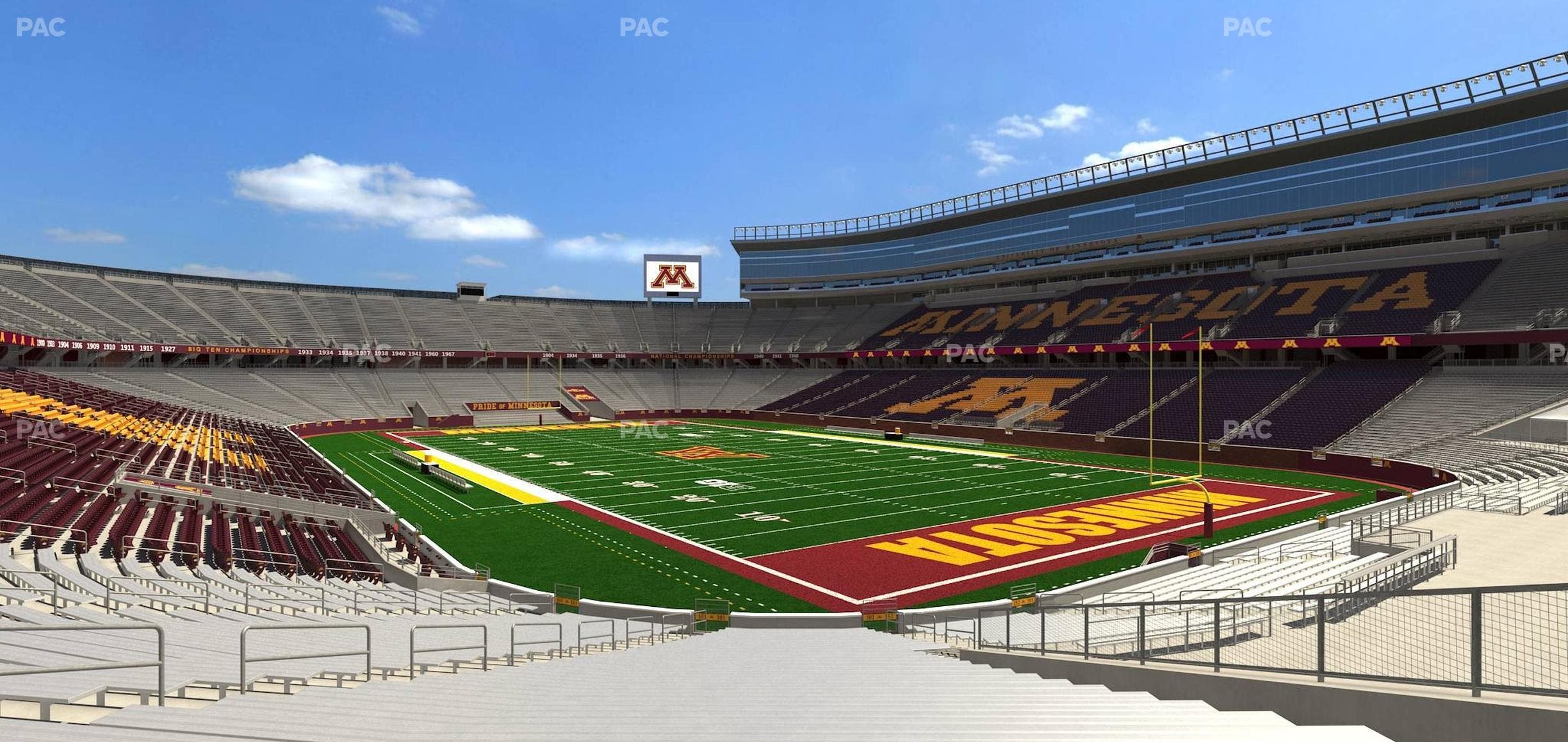 Huntington Bank Stadium - Section 101 Seat View