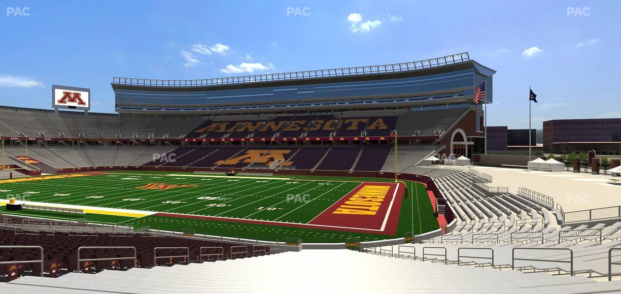 Huntington Bank Stadium - Section 105 Seat View