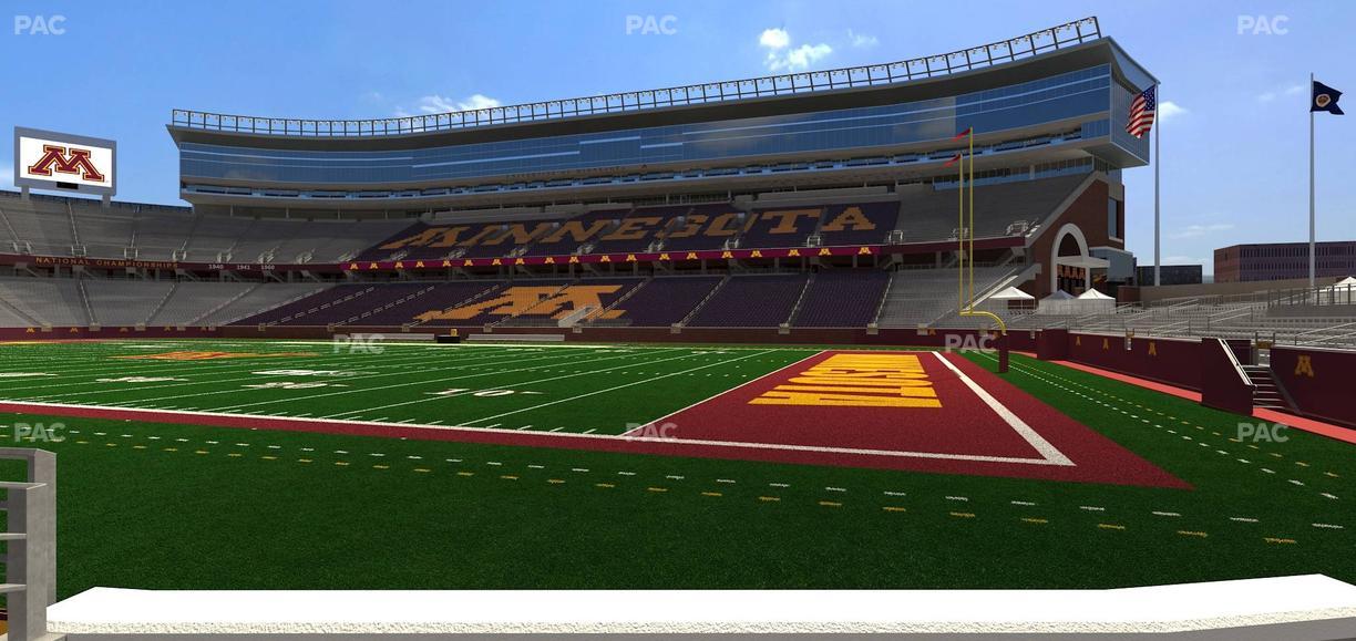 Huntington Bank Stadium - Section 105 Seat View