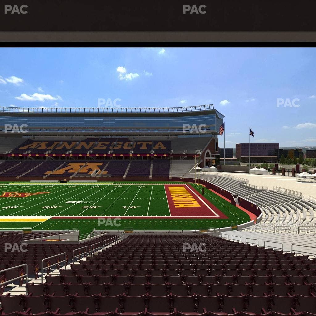 Huntington Bank Stadium - Section 107 Seat View