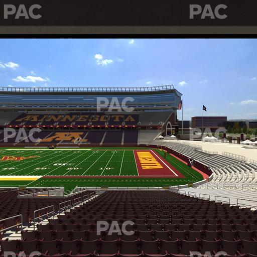 Huntington Bank Stadium - Section 107 Seat View