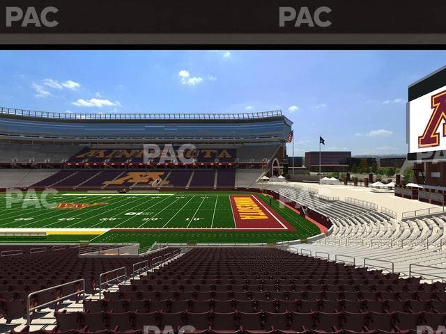Huntington Bank Stadium - Section 107 Seat View