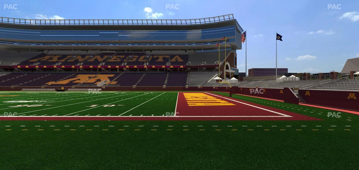 Huntington Bank Stadium - Section 107 Seat View