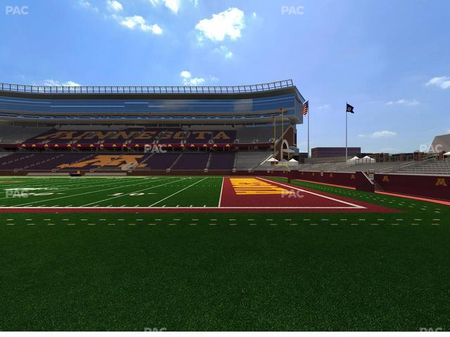 Huntington Bank Stadium - Section 107 Seat View