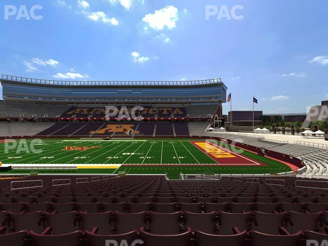 Huntington Bank Stadium - Section 108 Seat View Huntington Bank Stadium - Section 108 Seat View