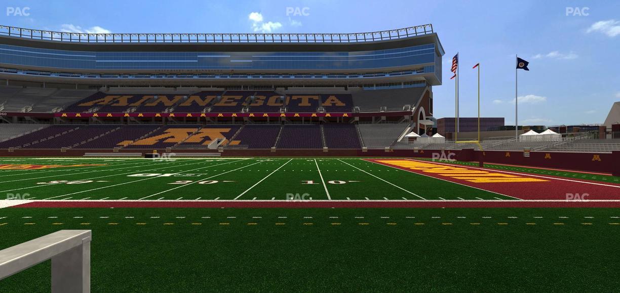 Huntington Bank Stadium - Section 108 Seat View