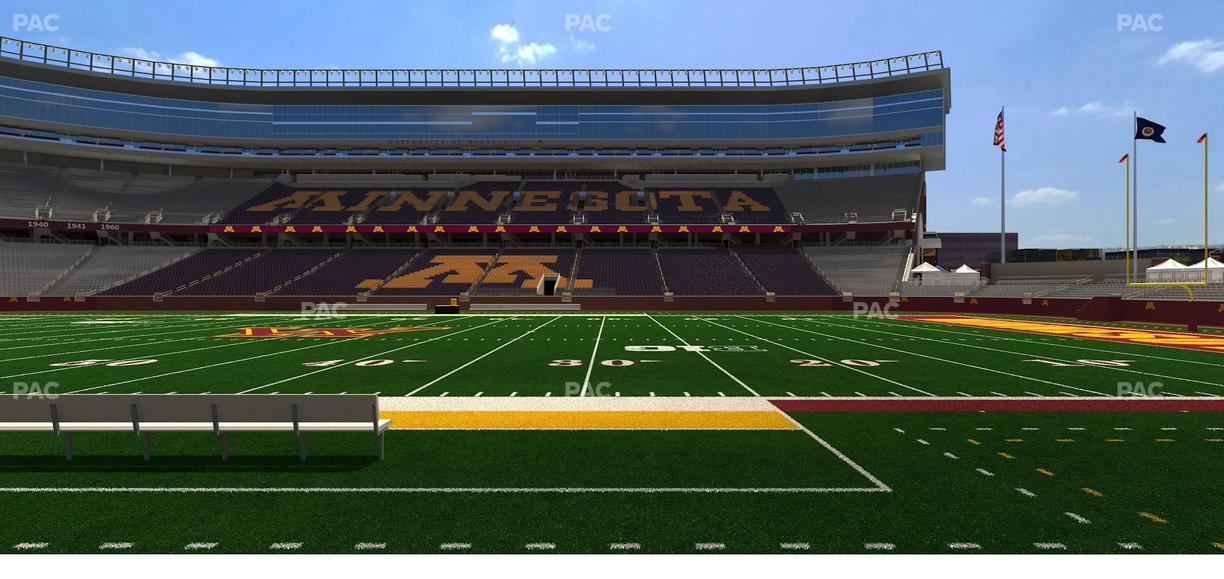 Huntington Bank Stadium - Section 109 Seat View