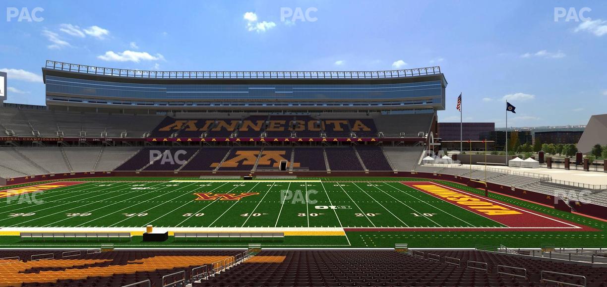 Huntington Bank Stadium - Section 109 Seat View