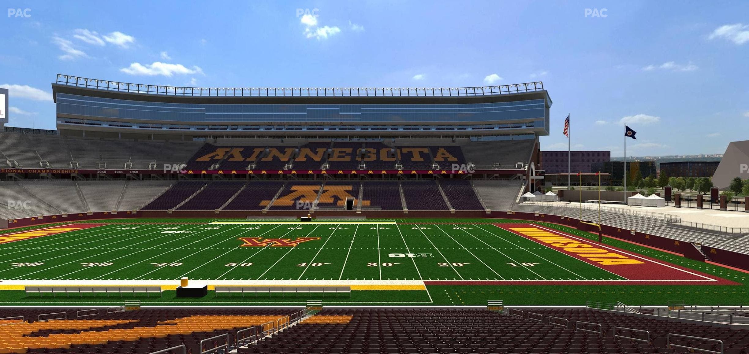 Huntington Bank Stadium - Section 109 Seat View